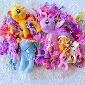 My little pony Lot. Plush my little pony dolls